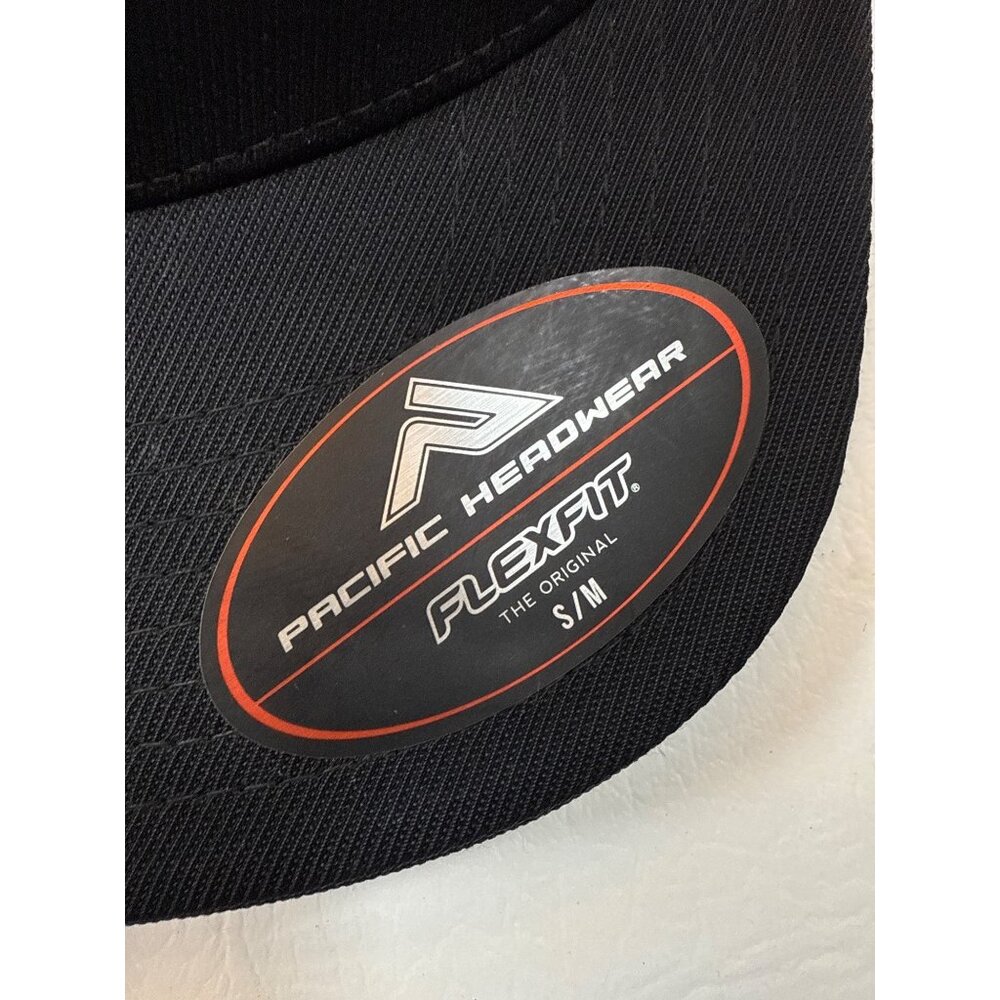 NWT Klutch Pacific Headwear Flexfit Mesh Hat Pro Model Black S/M 6 7/8 - 7 3/8 - Picture 6 of 6